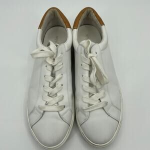 J. MCLAUGHLIN Angelique Leather Sneaker Womens Size 10 M White Low Top Casual